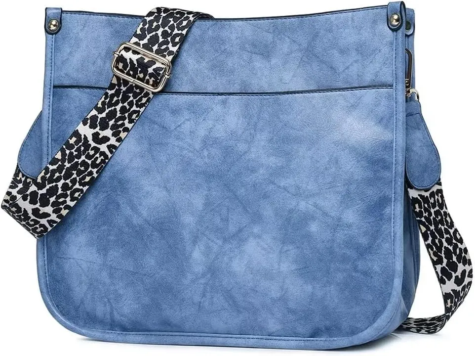 Mudono Crossbody Bag for Women Vintage Messenger Shoulder Purse Designer Hobo Bag Satchel with Detachable Shoulder Strap