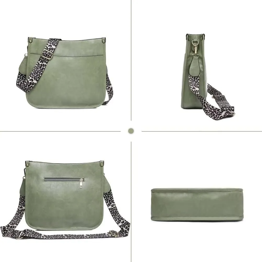 Mudono Crossbody Bag for Women Vintage Messenger Shoulder Purse Designer Hobo Bag Satchel with Detachable Shoulder Strap