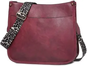 Mudono Crossbody Bag for Women Vintage Messenger Shoulder Purse Designer Hobo Bag Satchel with Detachable Shoulder Strap