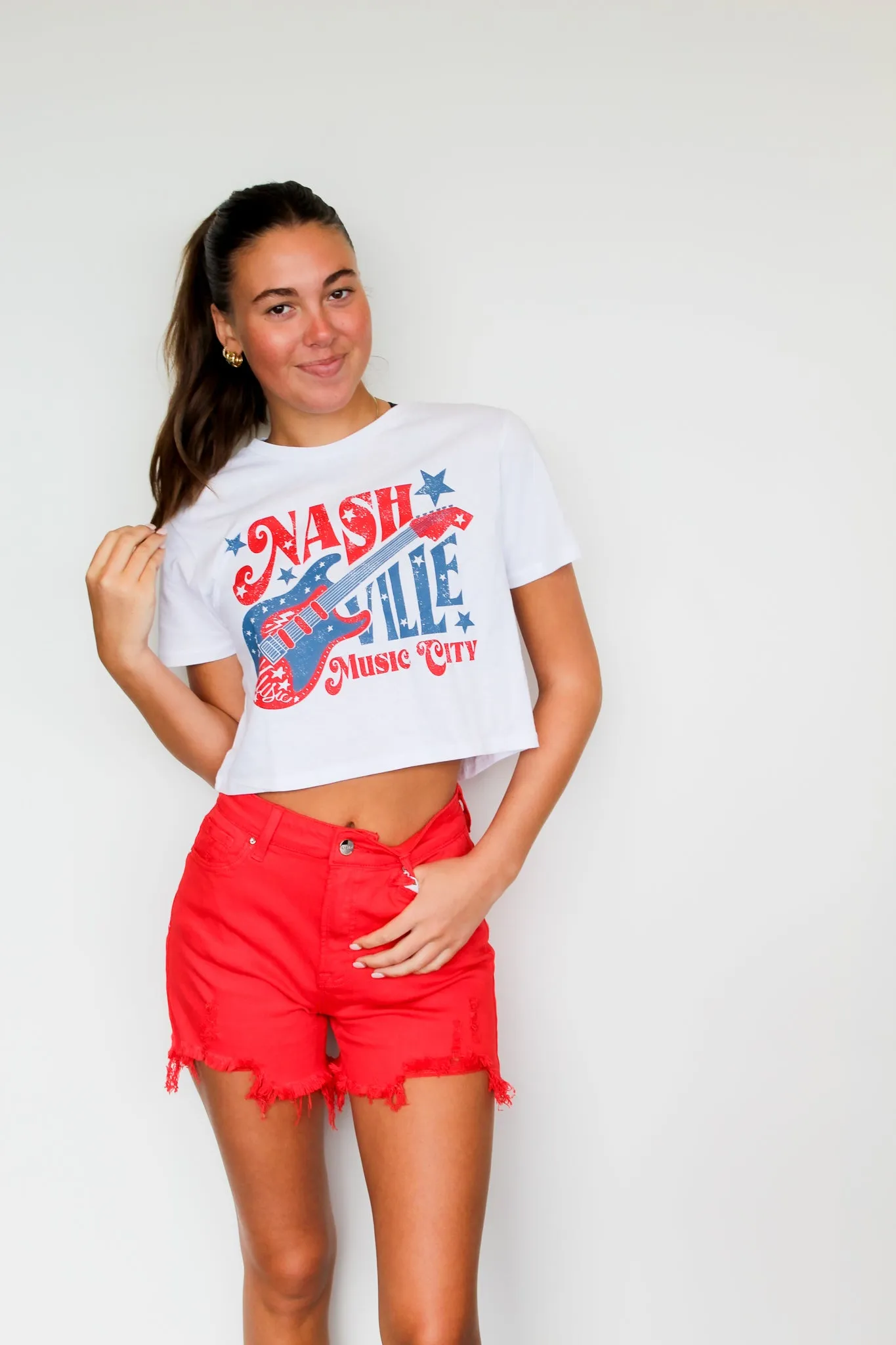 Nashville Vintage Cropped Tee