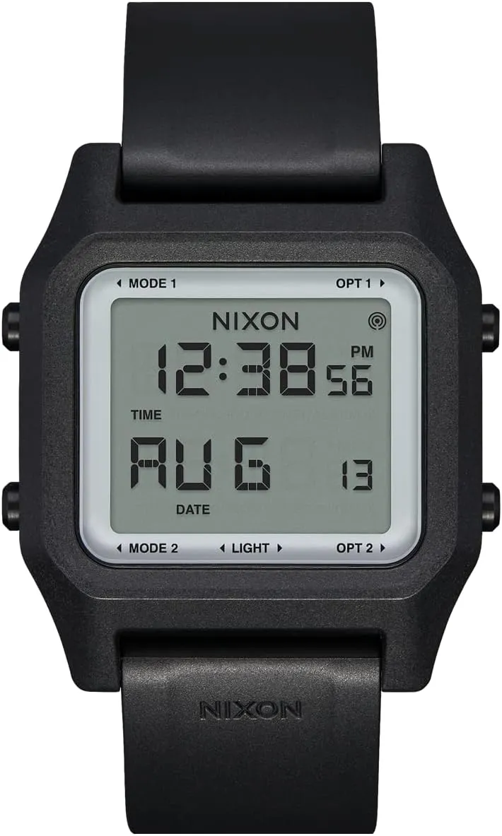 NIXON Staple A1309-100m Water Resistant Men's Digital Sport Watch (38mm Face, 22mm PU/Rubber/Silicone Band) - Made with #Tide Recycled Ocean Plastics
