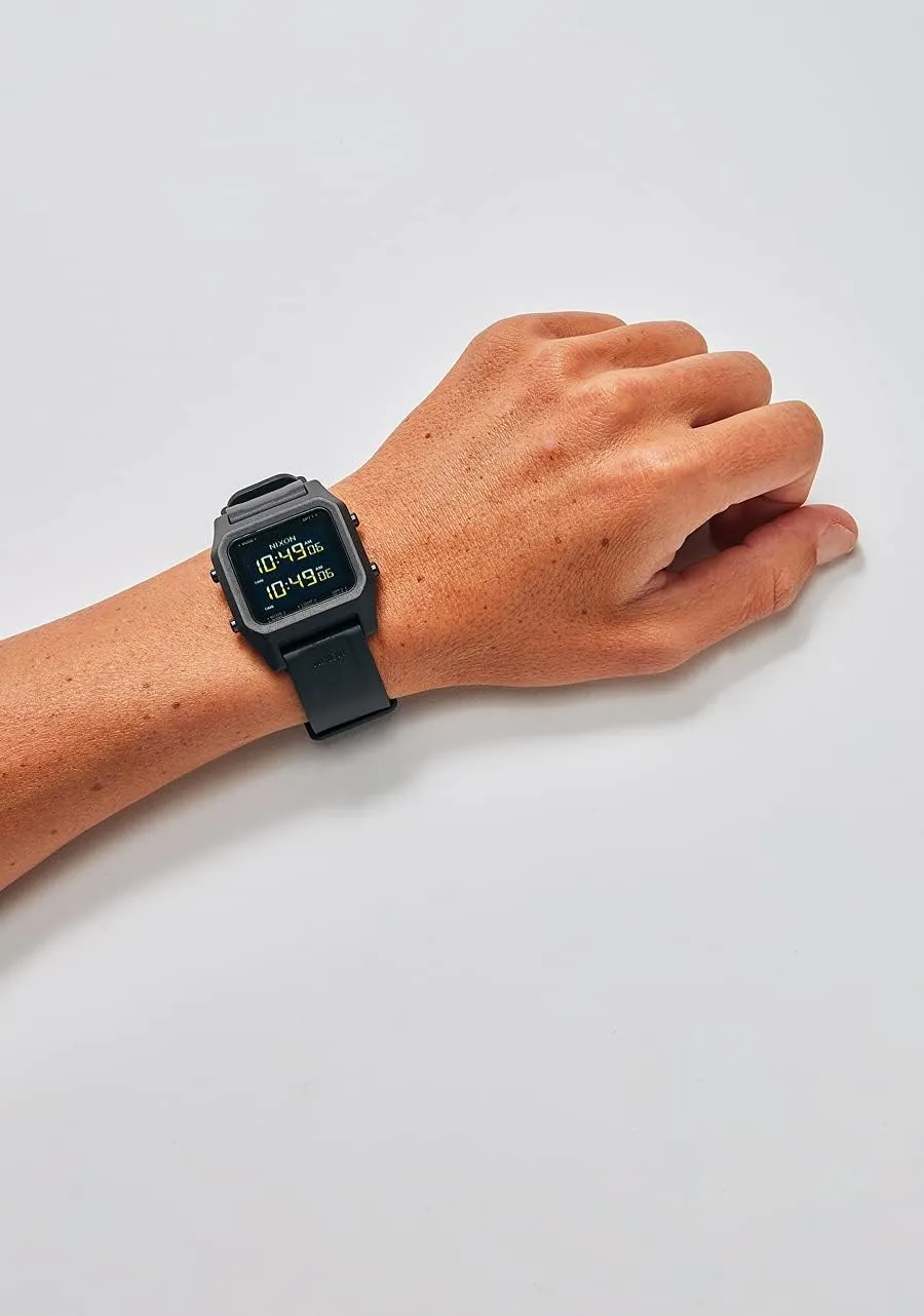 NIXON Staple A1309-100m Water Resistant Men's Digital Sport Watch (38mm Face, 22mm PU/Rubber/Silicone Band) - Made with #Tide Recycled Ocean Plastics