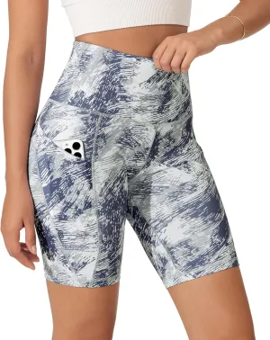 ODODOS Women's Tummy Control Biker Shorts 2.0 with Pockets High Waist Athletic Workout Yoga Shorts-5" / 8" / 10" Inseam
