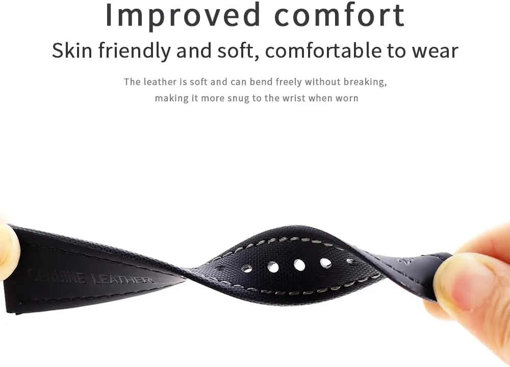 Onthelevel Water Resistant Oxford Fabric Watch Strap 18mm 19mm 20mm 22mm Sailcloth With Leather Back Lining Quick Release Watch Band Replacement