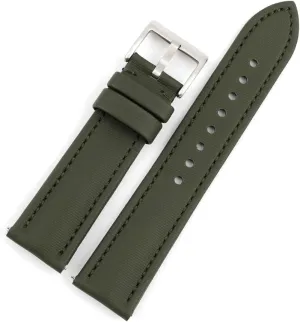 Onthelevel Water Resistant Oxford Fabric Watch Strap 18mm 19mm 20mm 22mm Sailcloth With Leather Back Lining Quick Release Watch Band Replacement