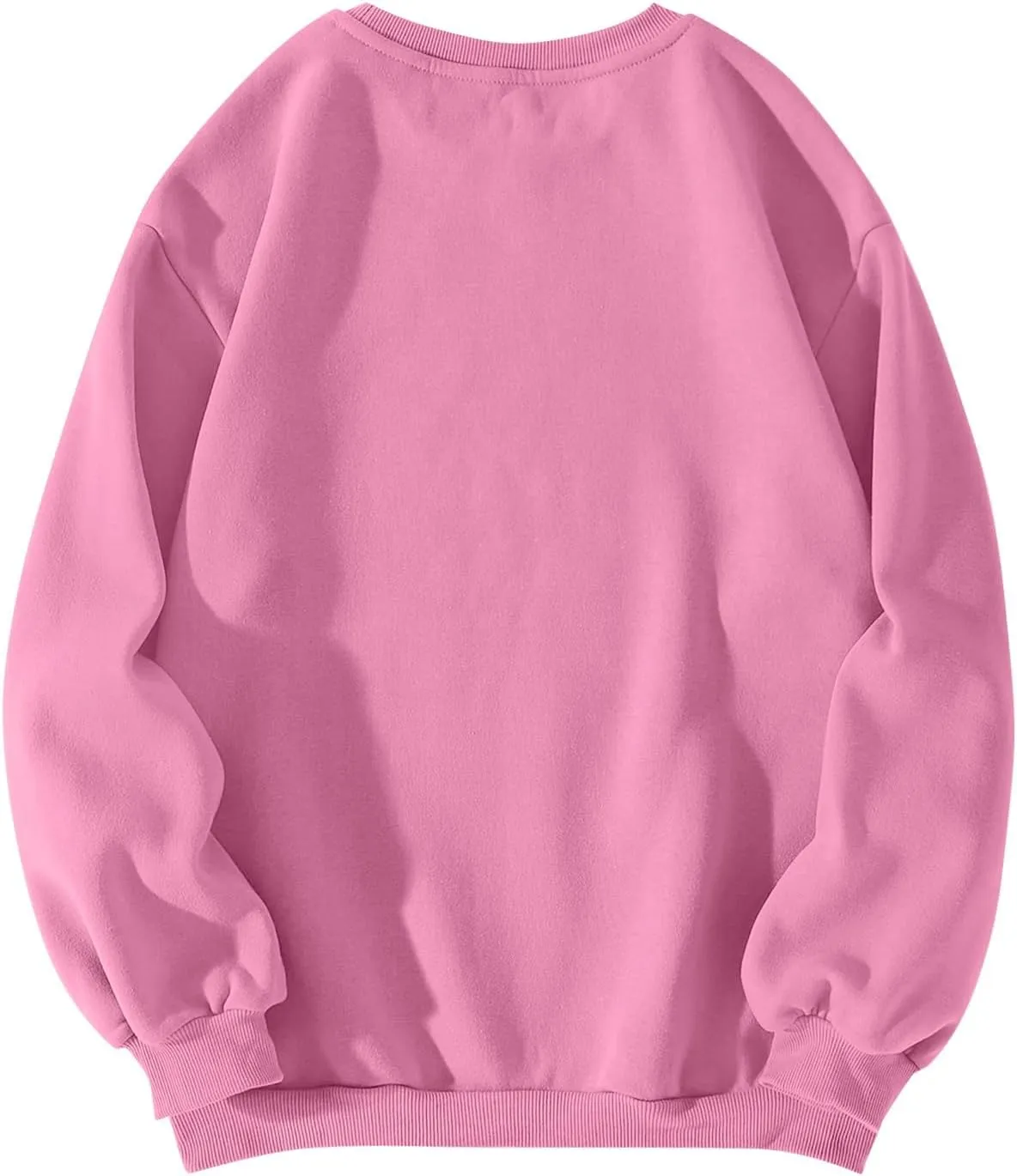 Oversized Crewneck Sweatshirt Women Cute Bow Graphic Sweatshirts Long Sleeve Fleece Pullover Bow Sweater Y2k Tops