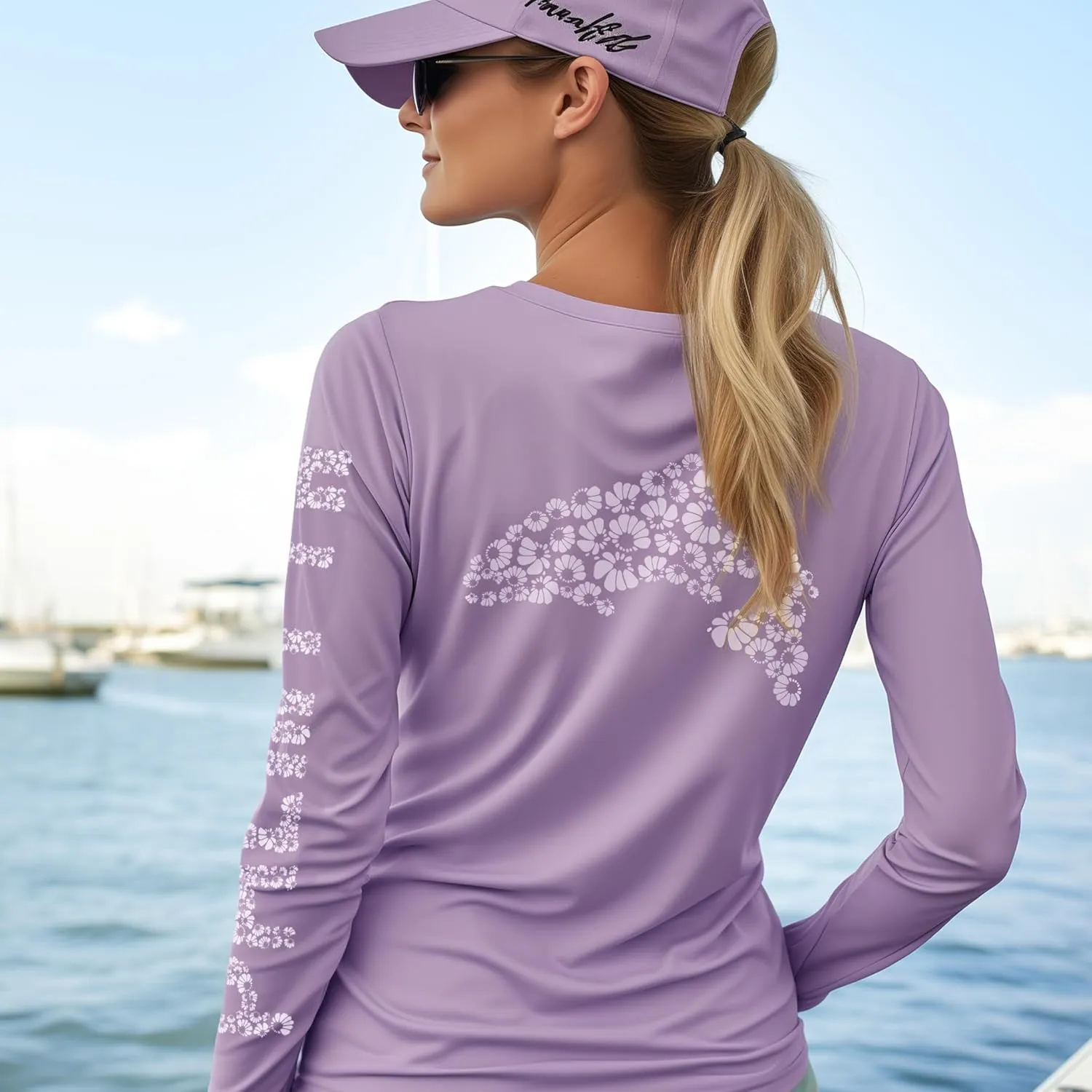 Palmyth Womens UPF 50  Fishing Shirts Sun Protection Long Sleeve T-Shirt