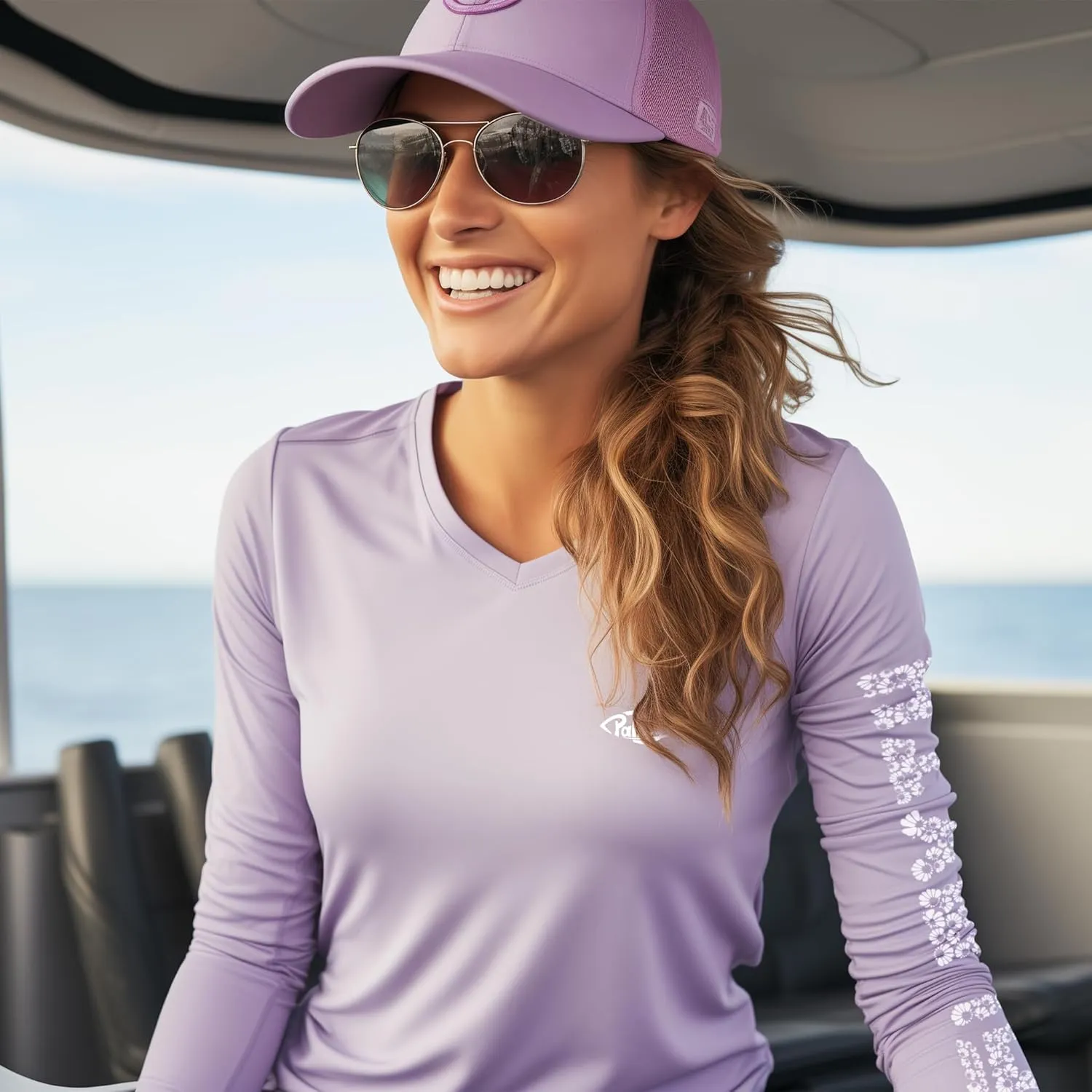 Palmyth Womens UPF 50  Fishing Shirts Sun Protection Long Sleeve T-Shirt