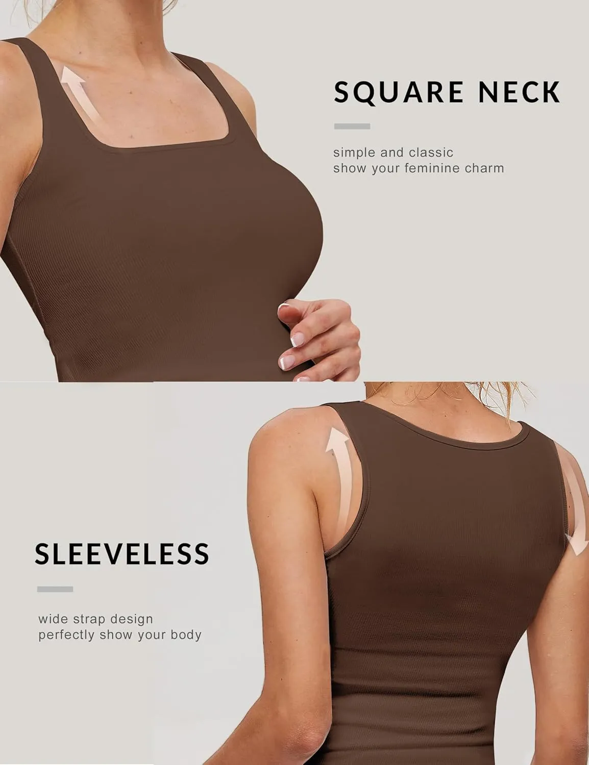 Peauty Maternity Sleeveless Top with Scoop Front and Back Neckline Tank-Tops, Before During After Pregnancy-Clothes