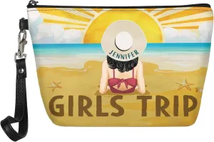 Personalized Name Travel Girls Trip Makeup Bag Custom Woman Cosmetic Bags Makeup Travel Case Makeup Boxy Bag Dopp Kit for Women Traveling Makeup Pouch Organizer Toiletry Bags 12