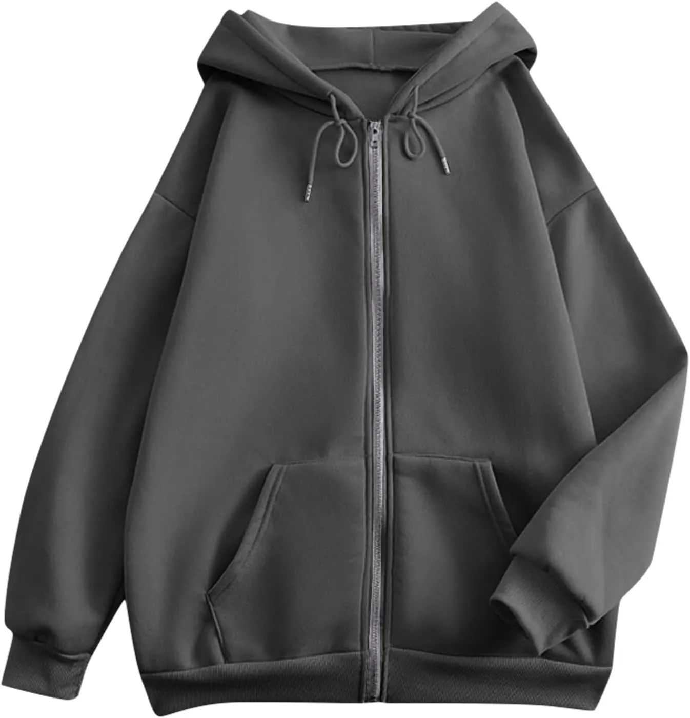 PETYCZEN Hoodies for Women Full Zip Up Hooded Sweatshirts Casual Long Sleeve Lightweight Y2K Jackets Fall Clothes 2024