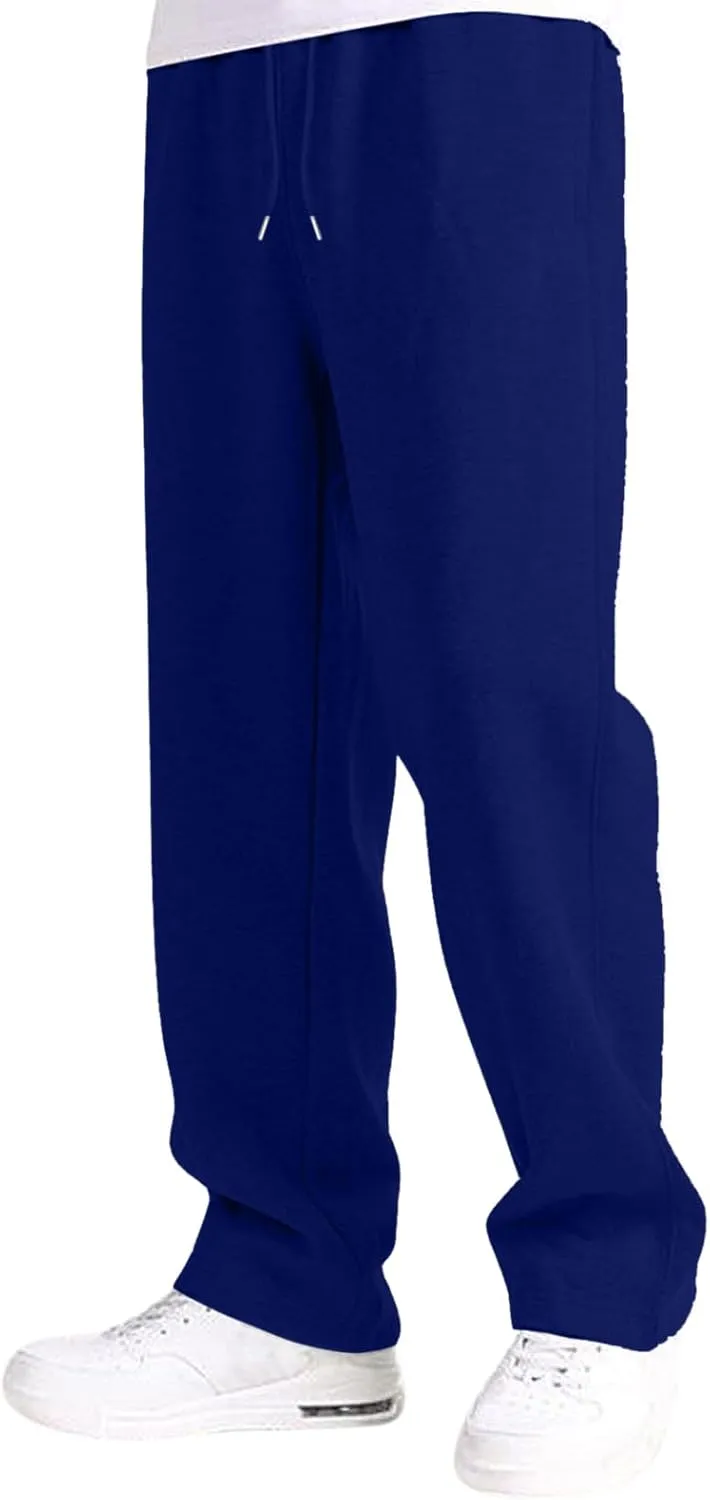 PGOJUNI Cargo Pants for Men, Mens Casual Joggers Cargo Pants Drawstring Sweatpants Casual Solid Long Trousers with Pockets