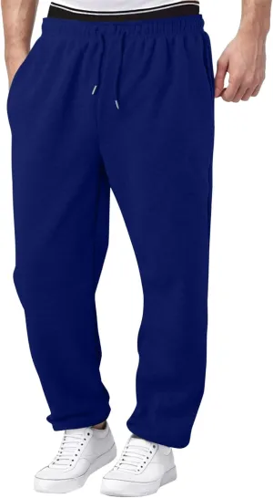 PGOJUNI Cargo Pants for Men, Mens Casual Joggers Cargo Pants Drawstring Sweatpants Casual Solid Long Trousers with Pockets