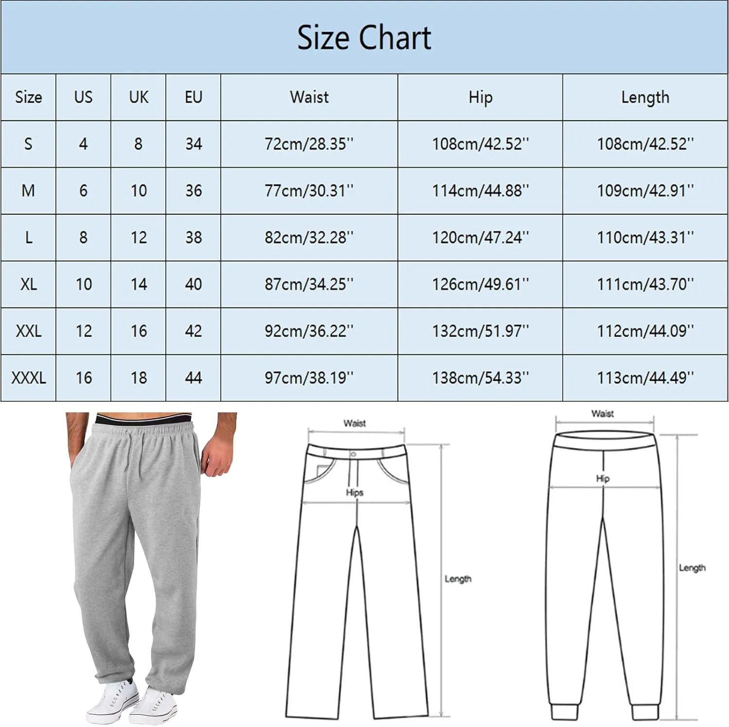 PGOJUNI Cargo Pants for Men, Mens Casual Joggers Cargo Pants Drawstring Sweatpants Casual Solid Long Trousers with Pockets