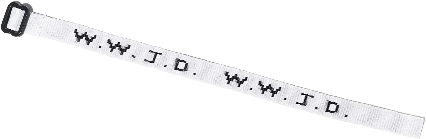 Pingyongchang 2Pcs WWJD Matching Bracelet What Would Jesus Do Letter Hnadmade Braided Bracelets Inspirational Religious Christian Jewelry Friendship Couples Gift for Women Men