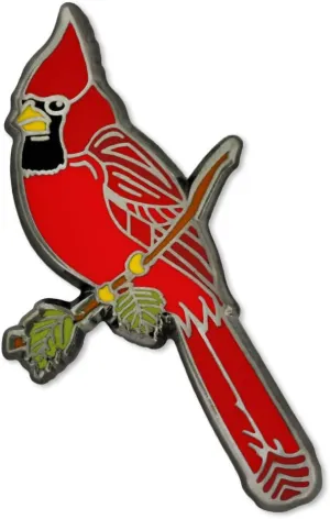PinMart Red Cardinal Jewelry Enamel Bird Lapel Pin