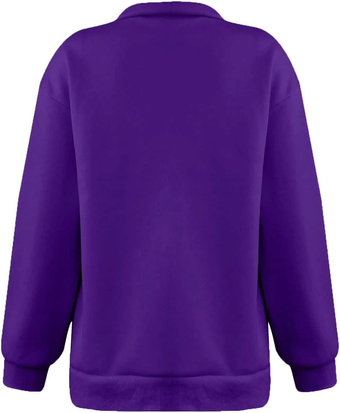 Quarter Zip Pullover for Women Fall Long Sleeve Y2k Clothes Drop Shoulder Blouses Casual Sweaters Half Zip Sweatshirt