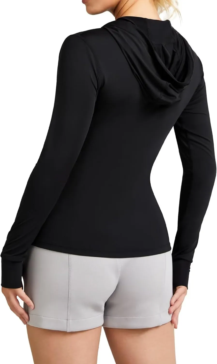 QUEENIEKE Women's UPF 50  Sun Protection Hoodie Jackets Long Sleeve Workout Tops