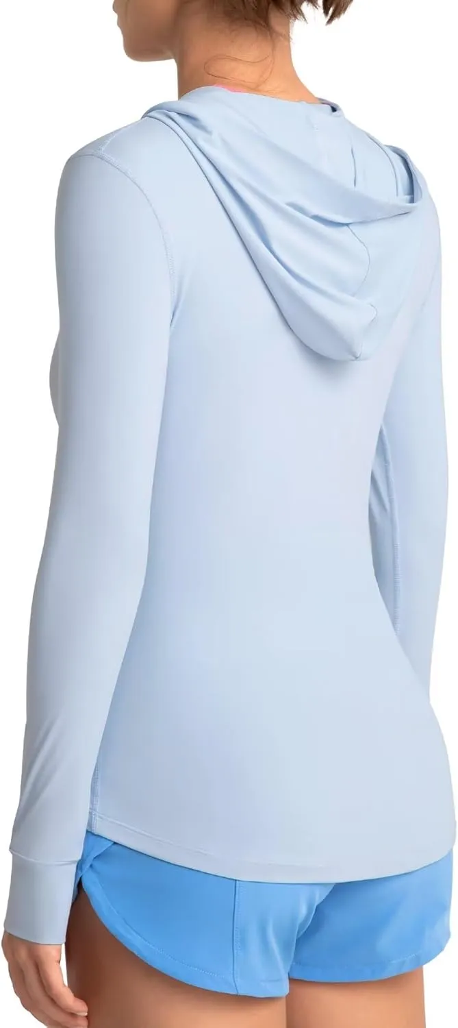 QUEENIEKE Women's UPF 50  Sun Protection Hoodie Jackets Long Sleeve Workout Tops
