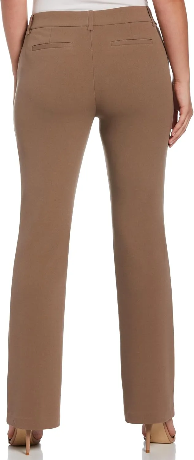 Rafaella Women's 32.5" Soft Crepe Dress Pants, Four-Way Stretch, Modern Fit, Flattering & Versatile Work Slacks