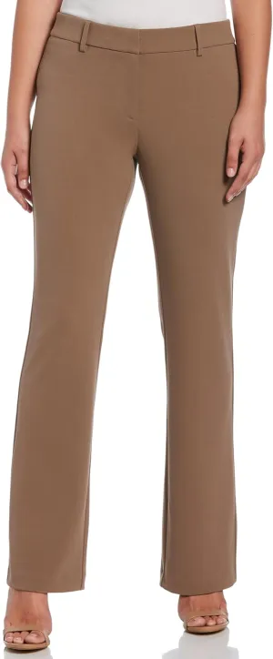 Rafaella Women's 32.5" Soft Crepe Dress Pants, Four-Way Stretch, Modern Fit, Flattering & Versatile Work Slacks