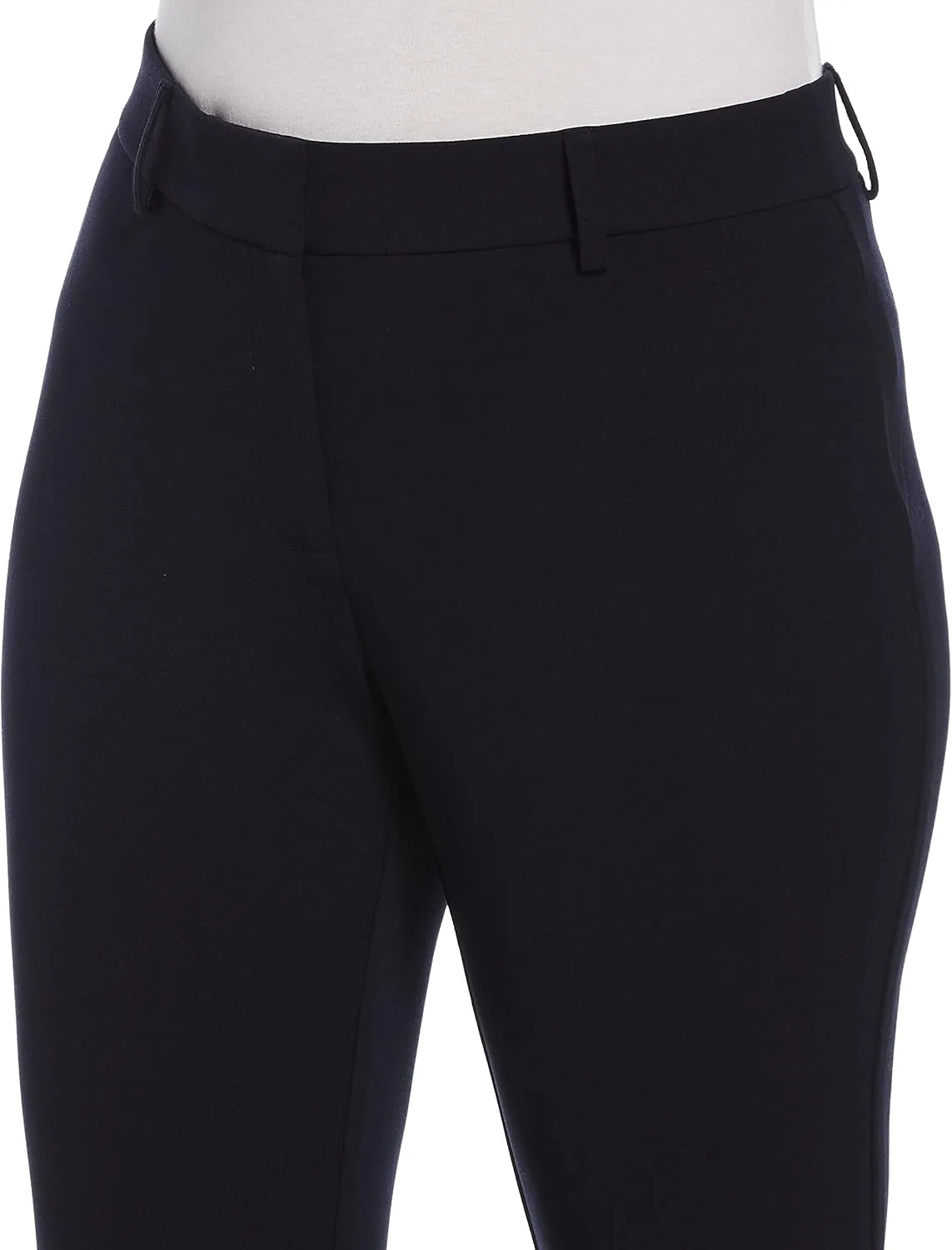 Rafaella Women's 32.5" Soft Crepe Dress Pants, Four-Way Stretch, Modern Fit, Flattering & Versatile Work Slacks