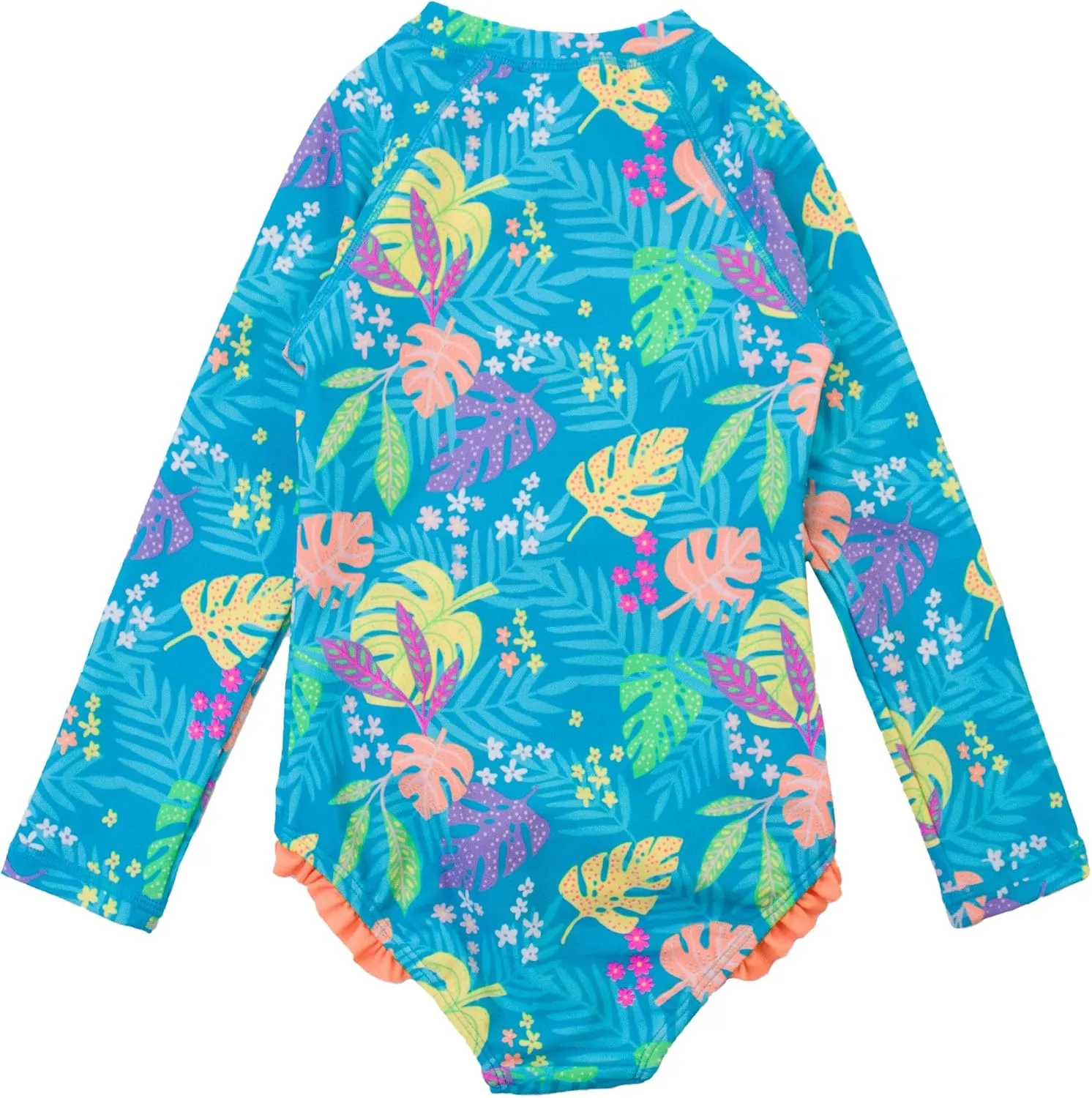 RuffleButts Girls One Piece Rash Guard Baby Swimsuit UPF 50  Sun Protection