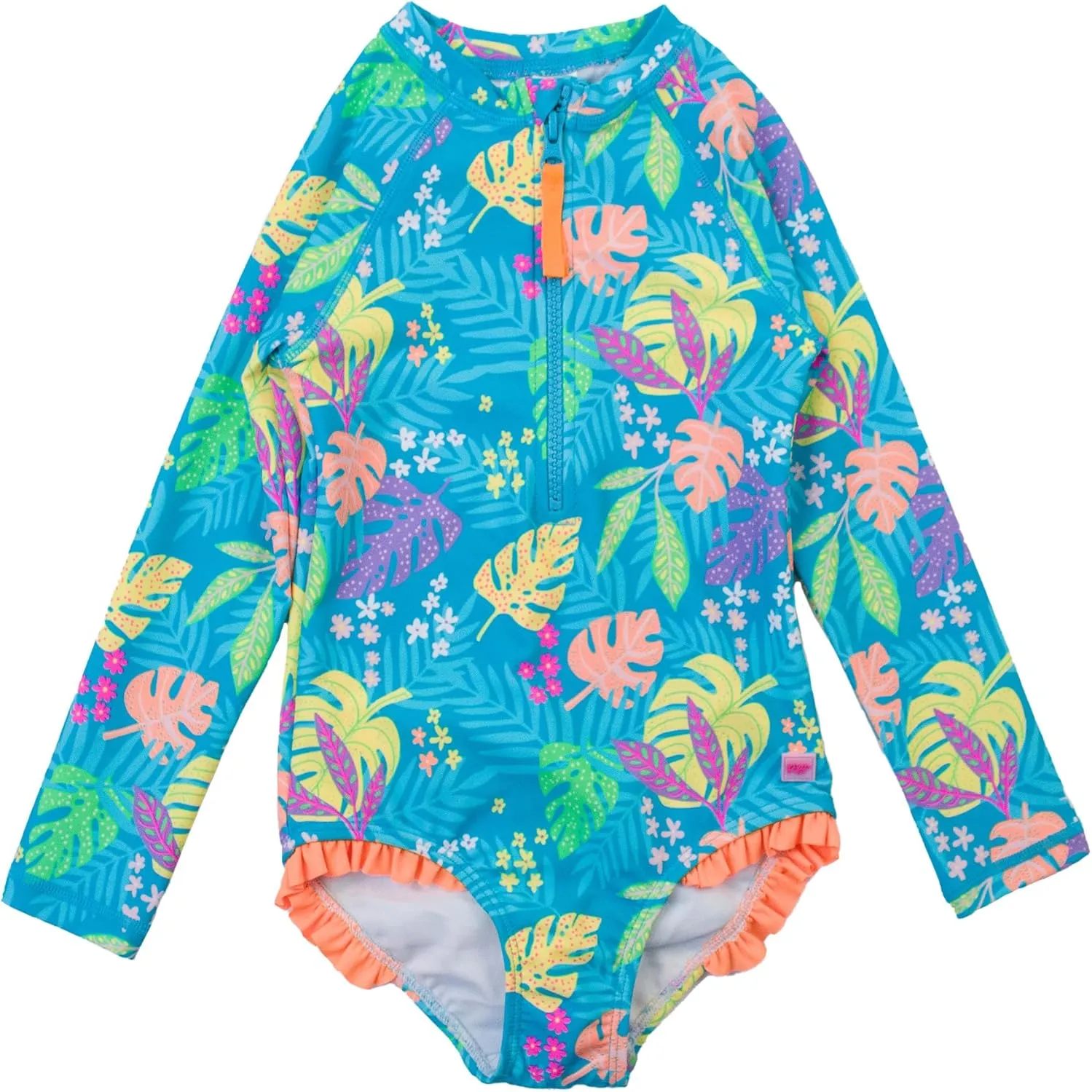RuffleButts Girls One Piece Rash Guard Baby Swimsuit UPF 50  Sun Protection