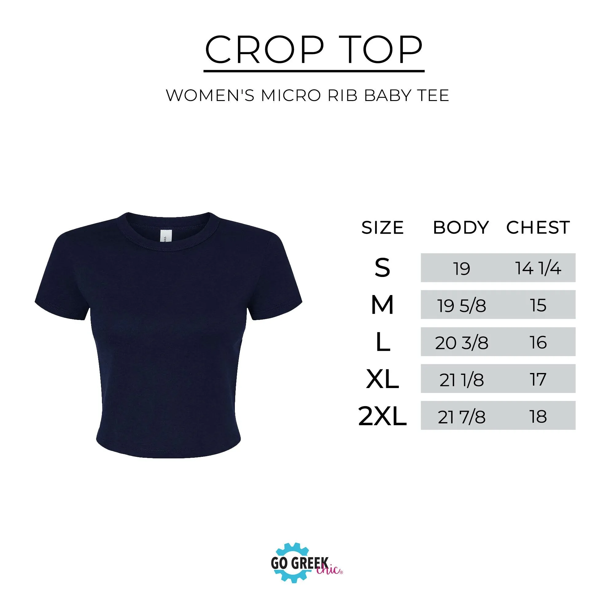 Sigma Kappa Coquette Bow - Ribbed Crop Top