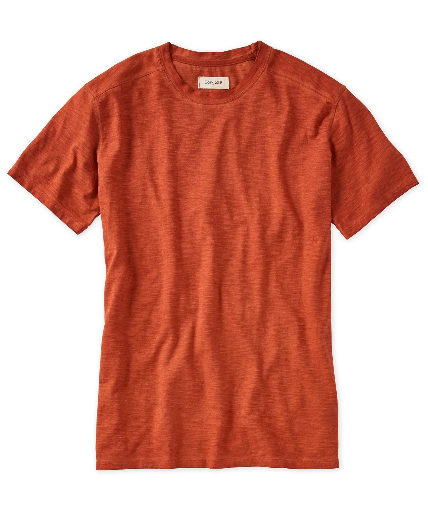 Slub Knit Cotton Crewneck Tee