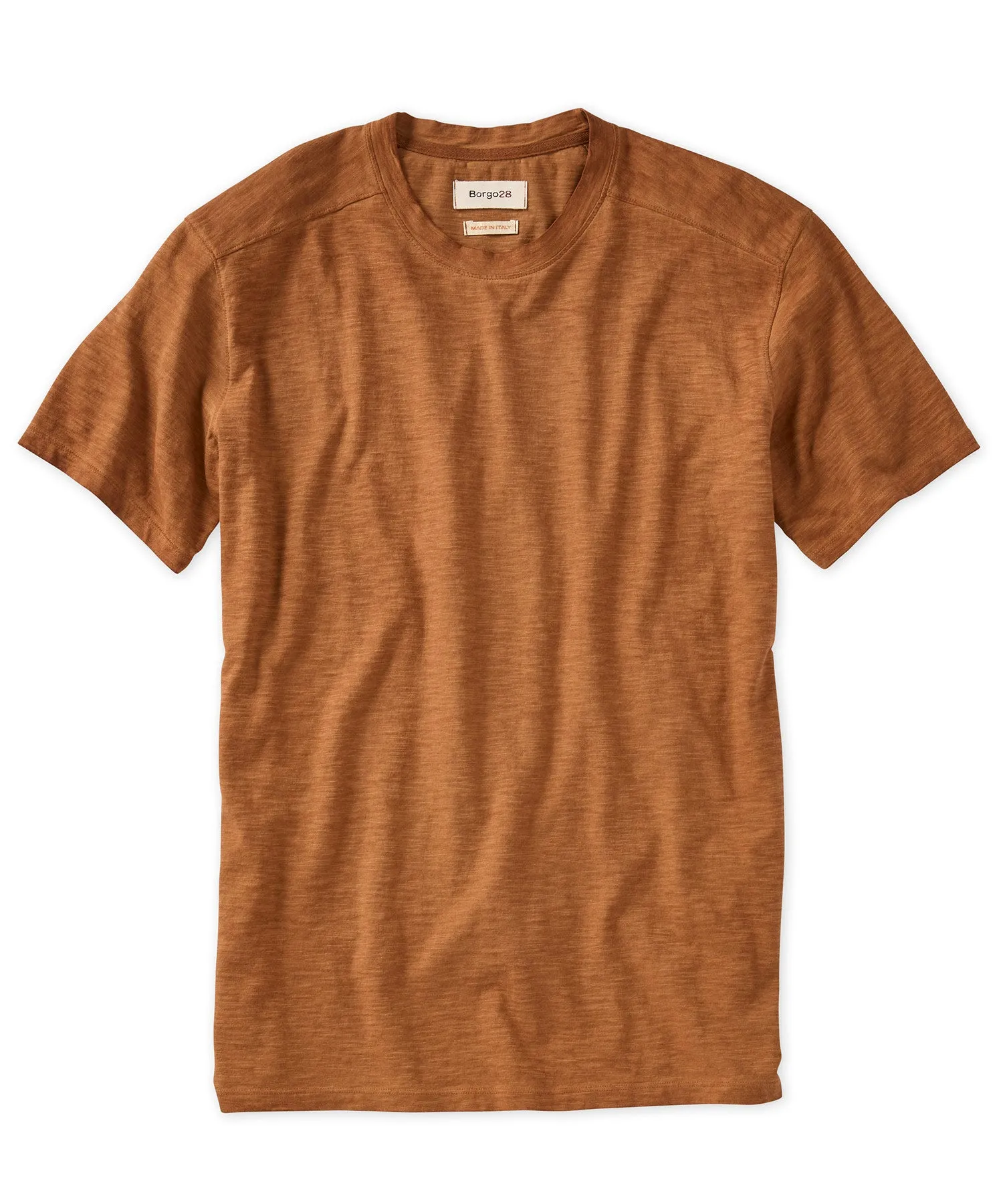 Slub Knit Cotton Crewneck Tee
