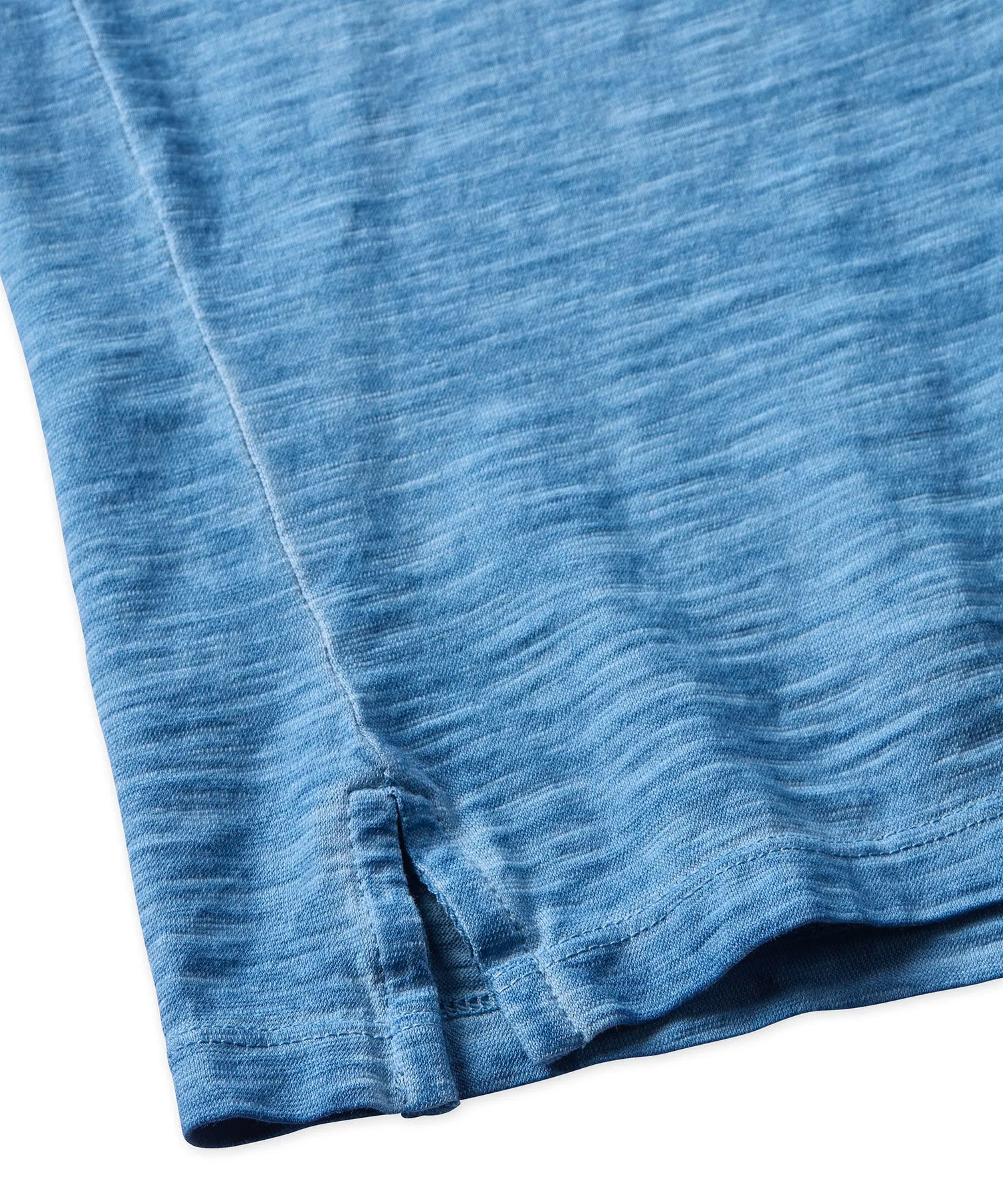 Slub Knit Cotton Crewneck Tee