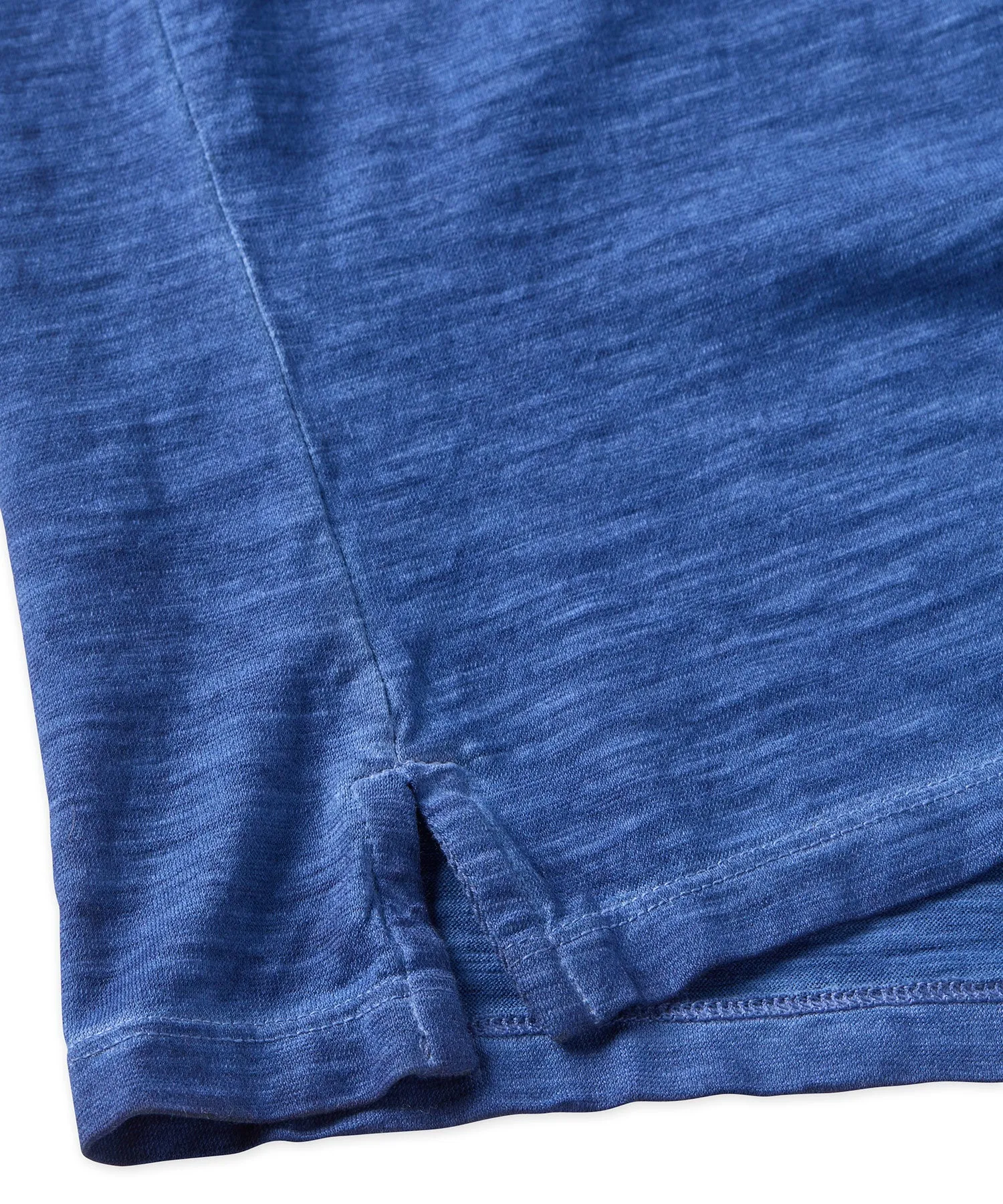 Slub Knit Cotton Crewneck Tee