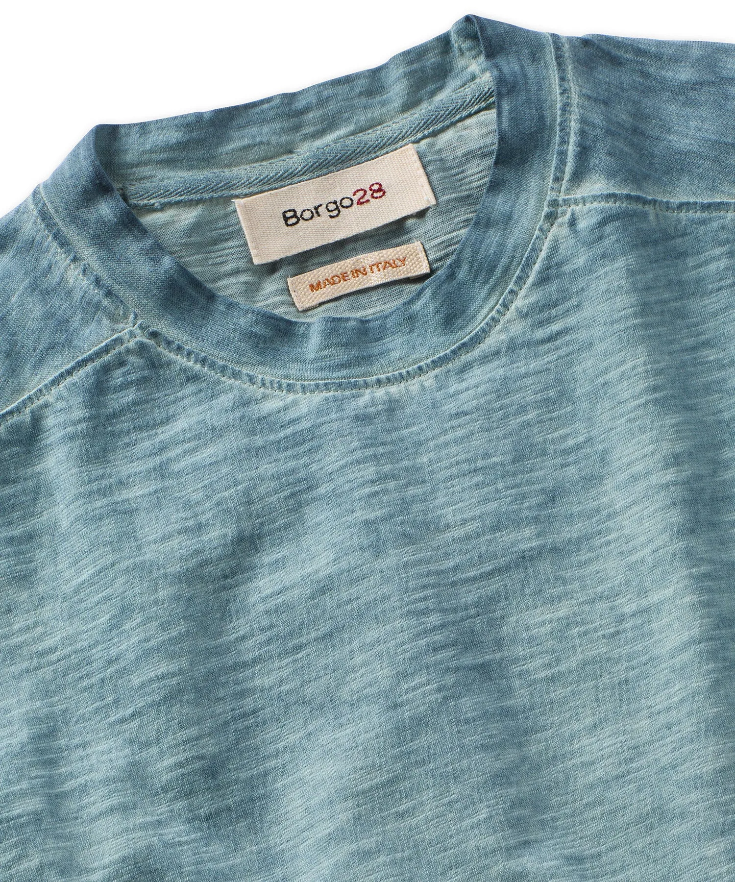 Slub Knit Cotton Crewneck Tee
