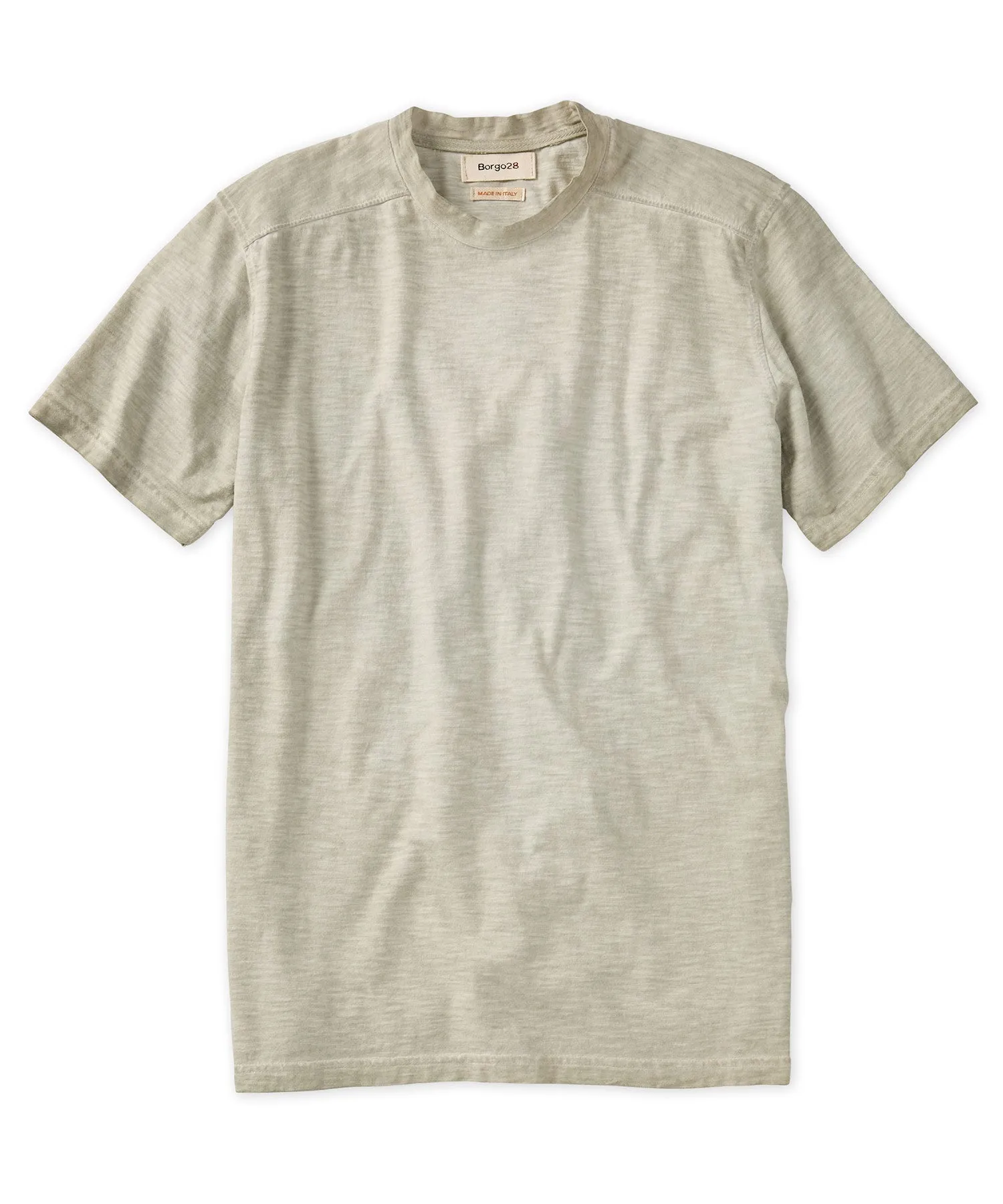 Slub Knit Cotton Crewneck Tee