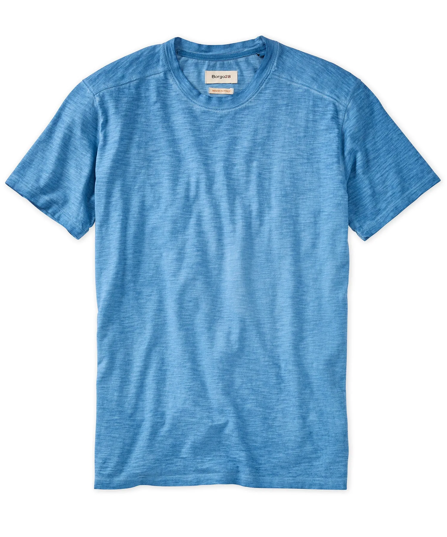 Slub Knit Cotton Crewneck Tee