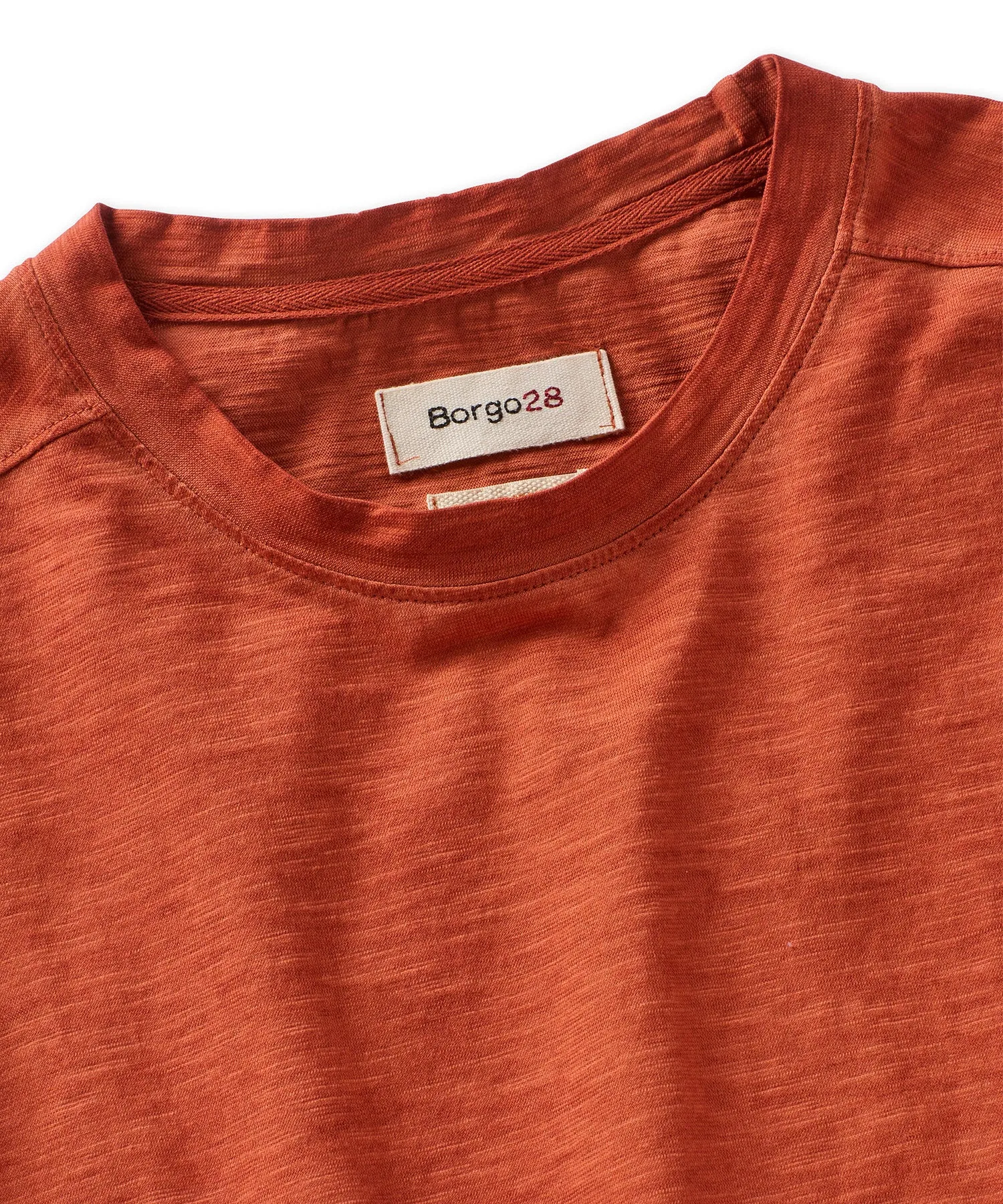 Slub Knit Cotton Crewneck Tee