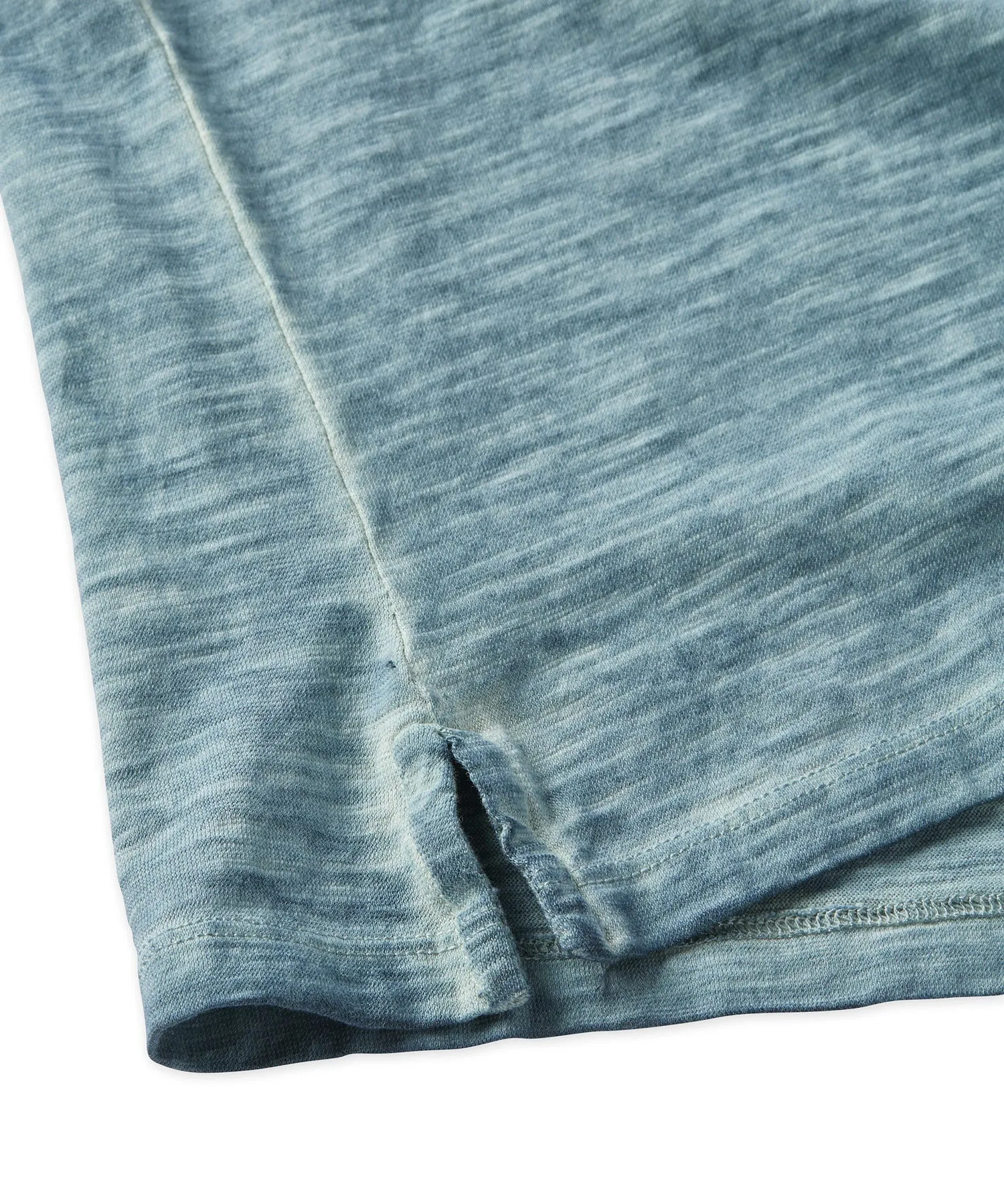 Slub Knit Cotton Crewneck Tee