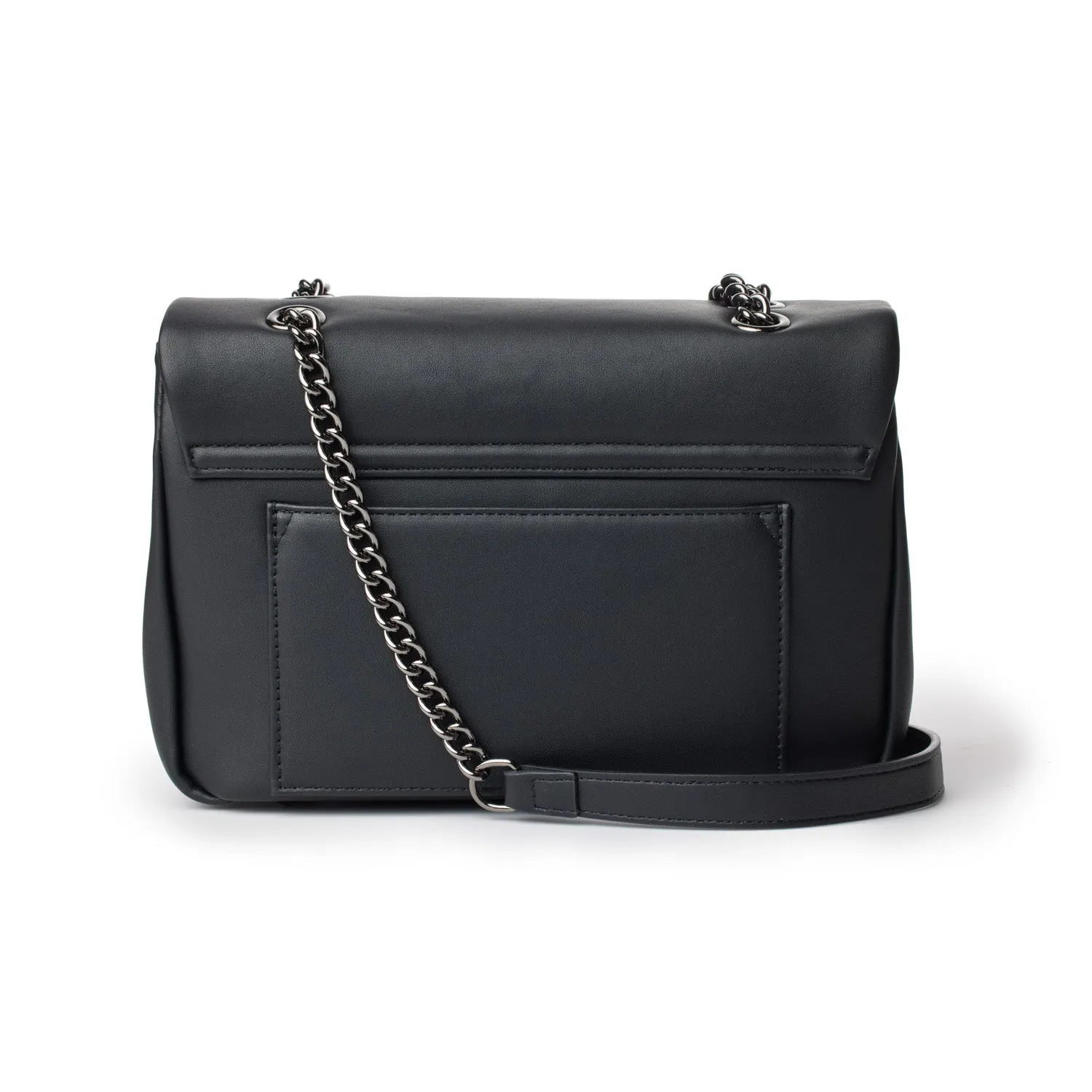 STANDARD MEDIUM CLASSIC FLAP BAG MATTE BLACK