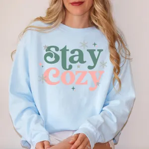 Stay Cozy Snowflake | Garment Dyed Sweatshirt