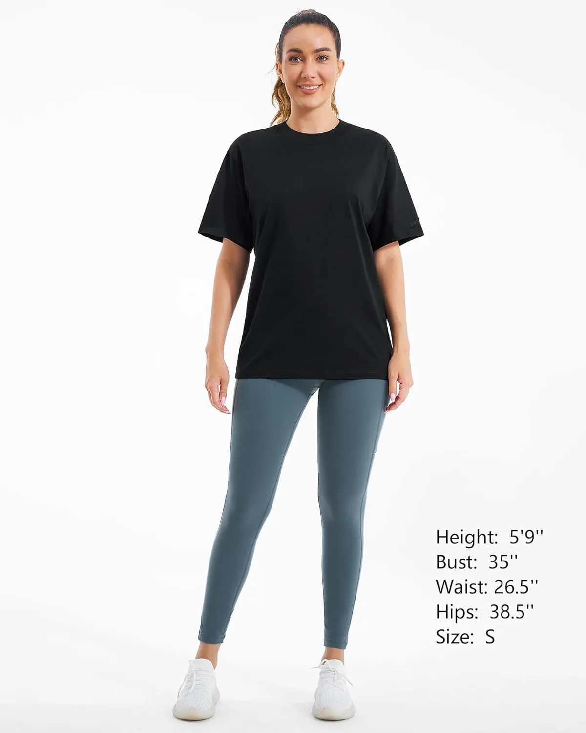Stelle Women Cotton T-Shirts Oversized Crewneck Short Sleeve Summer Casual Tops Unisex Adult