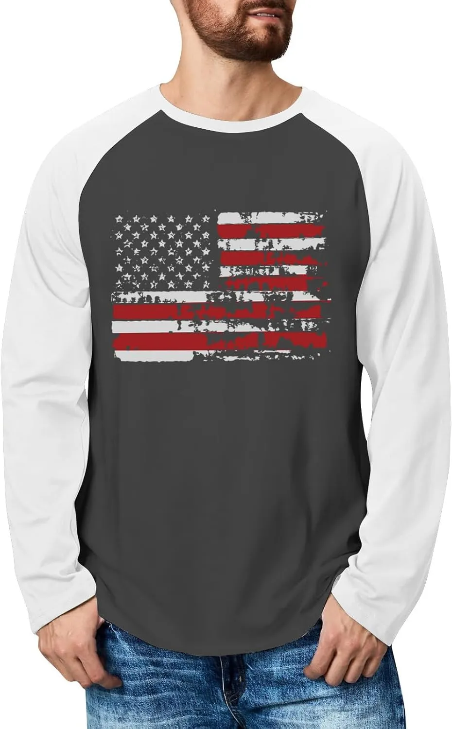 Sweatshirts For Men Crewneck Vintage Casual Prints Long Sleeve Graphic Fashion Outdoor Graphic Sweatshirts