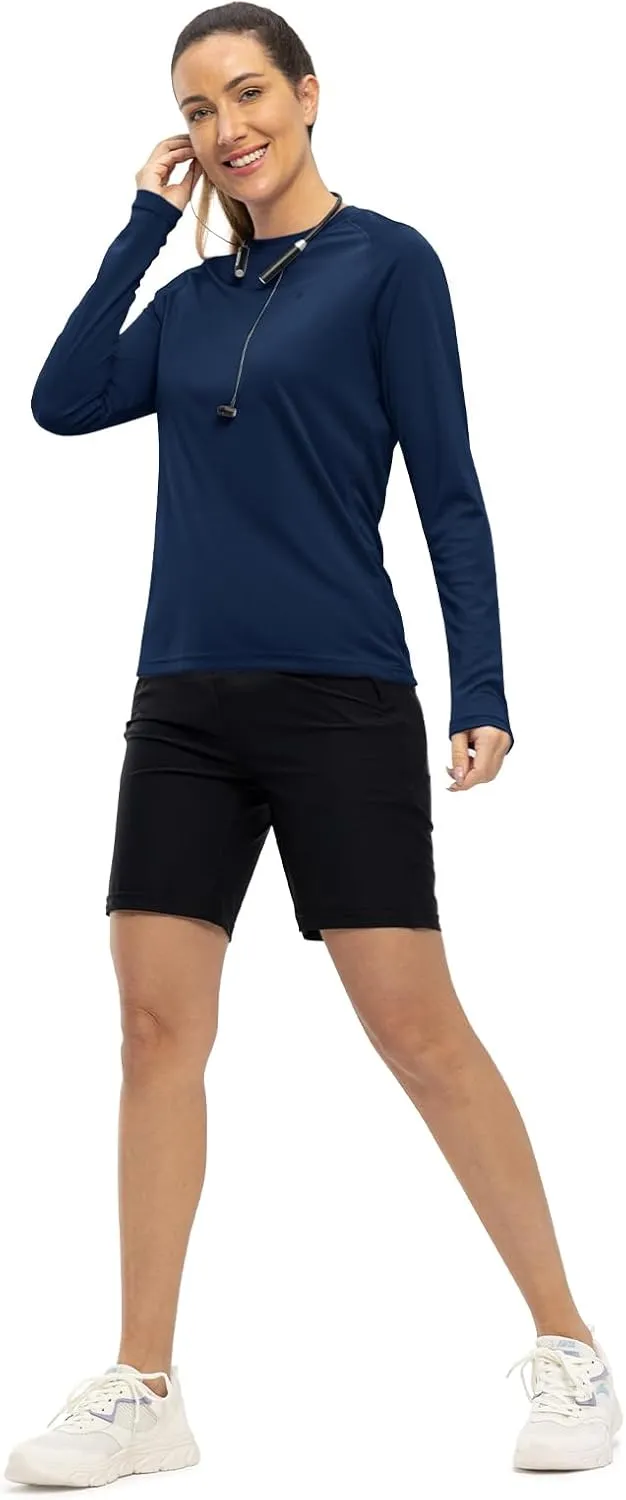 TBMPOY Women's UPF 50  Long Sleeve Quick Dry Zipper Sun Protection Shirts