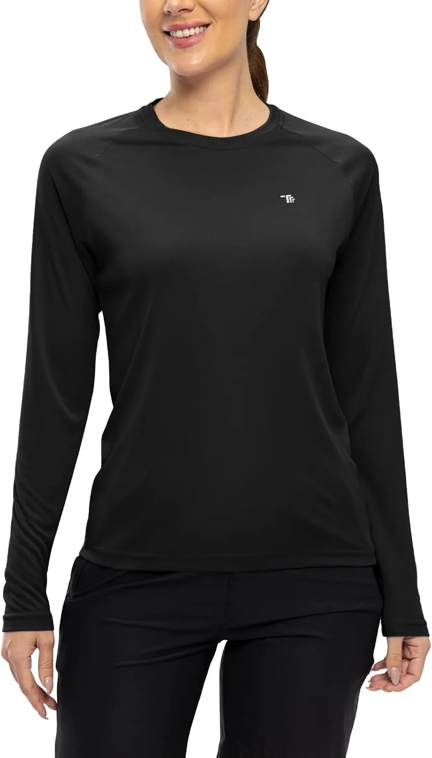 TBMPOY Women's UPF 50  Long Sleeve Quick Dry Zipper Sun Protection Shirts