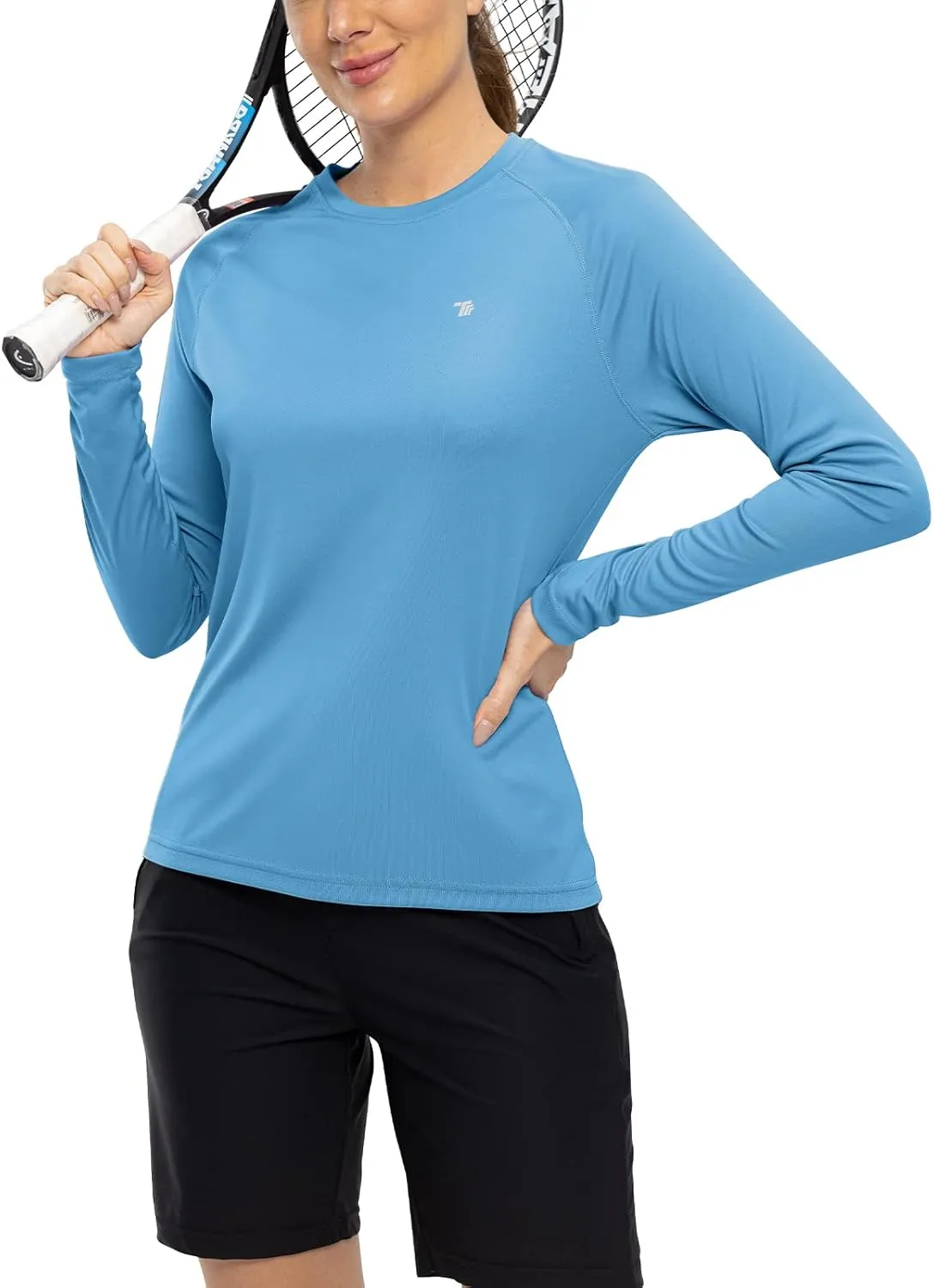 TBMPOY Women's UPF 50  Long Sleeve Quick Dry Zipper Sun Protection Shirts