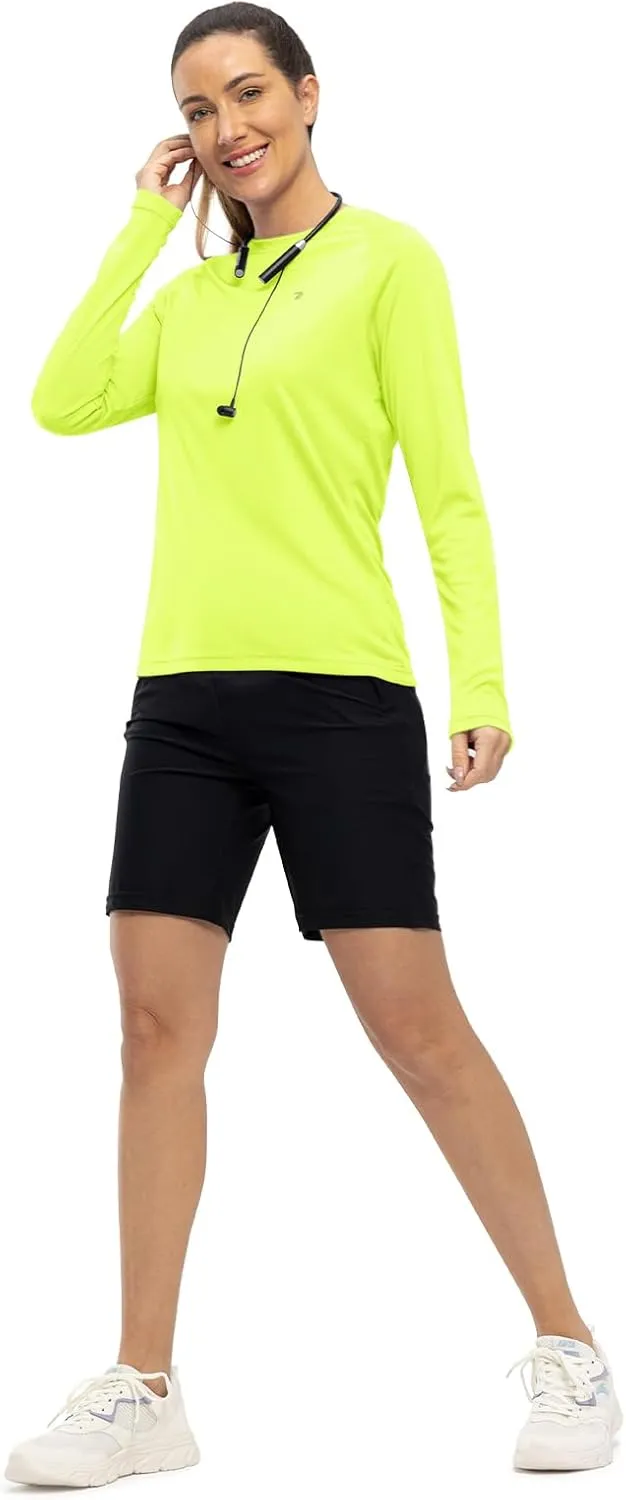 TBMPOY Women's UPF 50  Long Sleeve Quick Dry Zipper Sun Protection Shirts