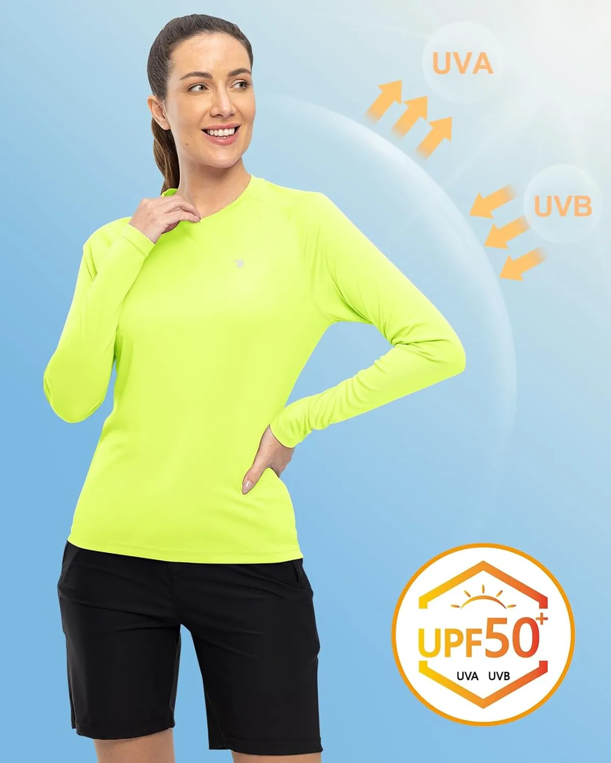 TBMPOY Women's UPF 50  Long Sleeve Quick Dry Zipper Sun Protection Shirts