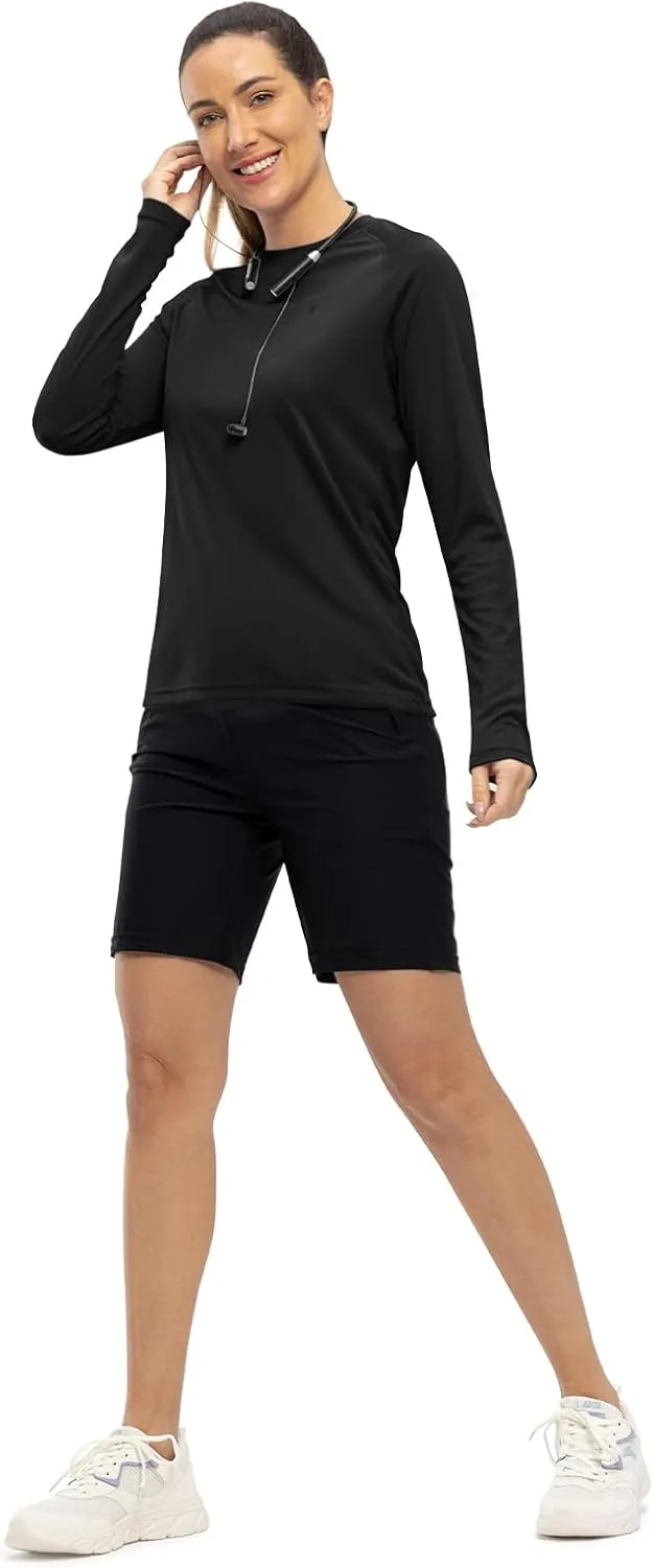 TBMPOY Women's UPF 50  Long Sleeve Quick Dry Zipper Sun Protection Shirts