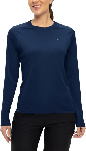 TBMPOY Women's UPF 50  Long Sleeve Quick Dry Zipper Sun Protection Shirts