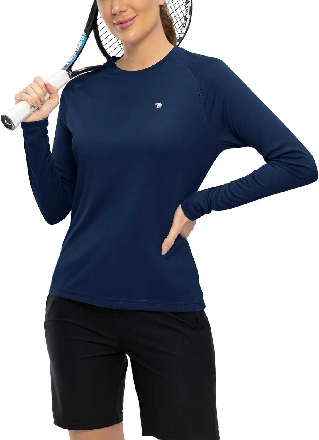 TBMPOY Women's UPF 50  Long Sleeve Quick Dry Zipper Sun Protection Shirts